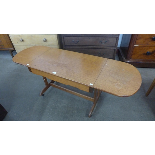 73 - A Jentique teak drop-leaf coffee table