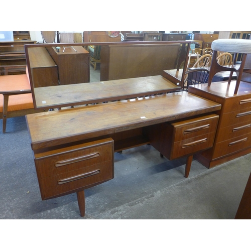 96 - A G-Plan Fresco teak floating top dressing table