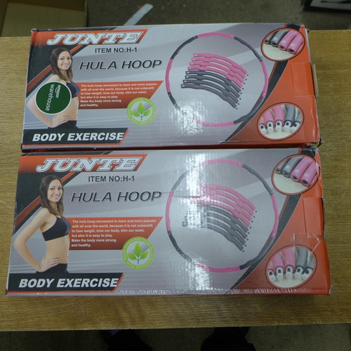 2087 - 2 Junte hula-hoop body exercisers - unused