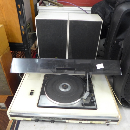 2158 - A Ultra music system with integrated Garrard turntable (SP25MKIV) with two speakers