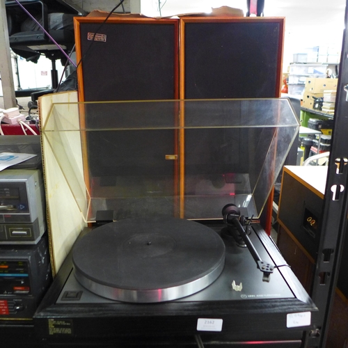 2162 - A Linn Axis turntable and pair of speakers