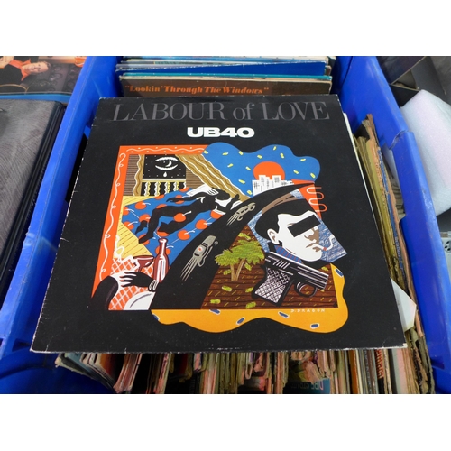 2220 - A large quantity of LP records including rock, pop and classical, etc.