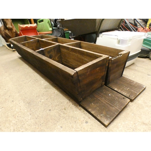 2345 - Two 6ft wooden planters