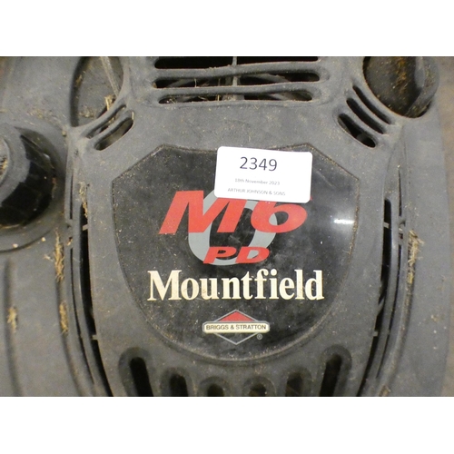 2349 - A Mountfield M6-PD petrol self-propelled lawn mower with collector - W