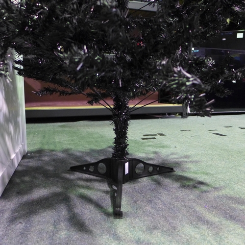 3418 - 6ft Artificial black Christmas tree - No Box