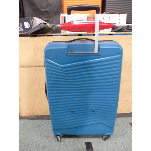 3437 - American Tourister Jetdriver Large 79cm 4 Wheel Spinner Hardside Case - Teal - Damaged Handle (306-9... 