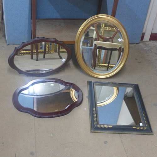 341 - Four assorted mirrors