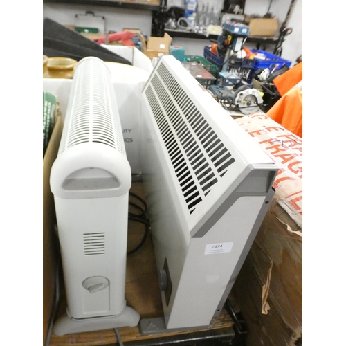 2474 - Two convection heaters