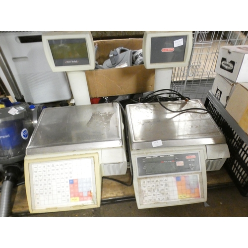 2478 - Two M200 Avery Berket butcher's scales and one other