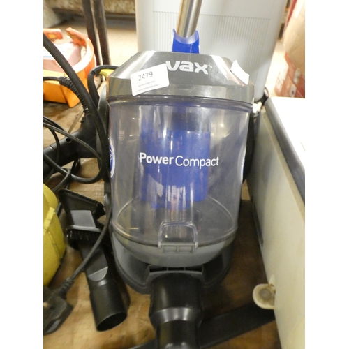 2479 - A Vax Power Compact cylinder vacuum cleaner