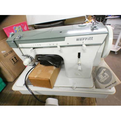 2495 - A Merritt MOB801 electric sewing machine in case