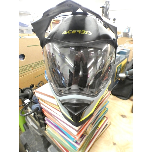 2501 - An Acerbid motocross style motorbike  helmet