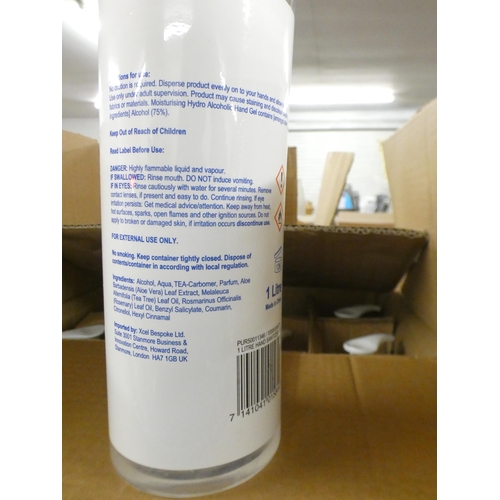 2509 - A box of 16 x 1 litre Moisturizing Hydro Alcoholic Hand Cleaner