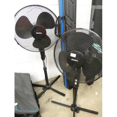 2531 - Two Schallen black tower fans