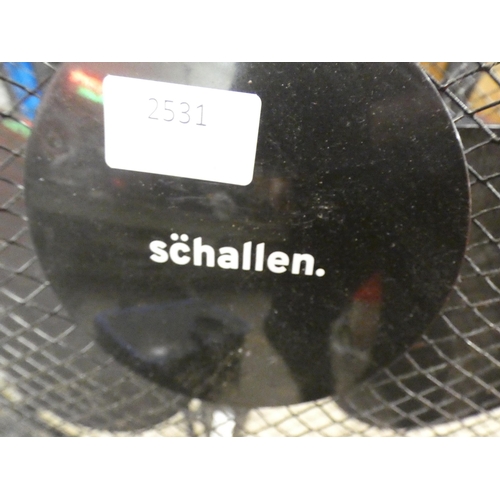 2531 - Two Schallen black tower fans