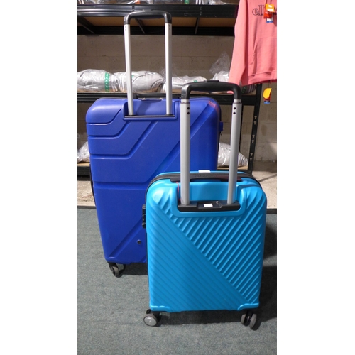 3285 - American Tourister Jetdriver Blue Luggage Case - Damaged (307-110) and American Tourister Zakk Blue ... 