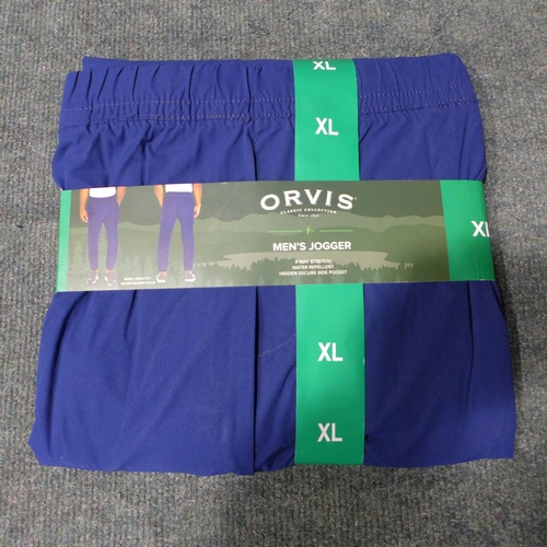 3286 - Quantity of men's Orvis blue joggers - mainly size XL * this lot is subject to VAT