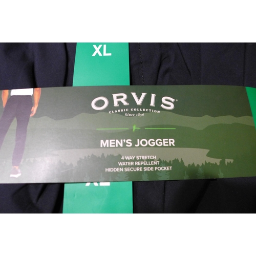 3290 - Quantity of men's black Orvis and Mondetta joggers - mixed size * this lot is subject to VAT