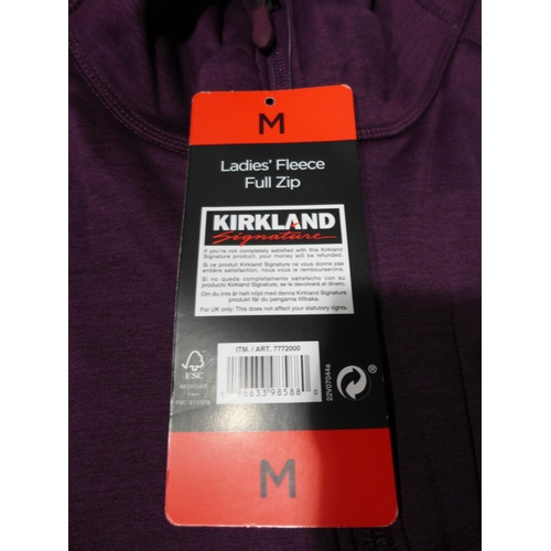 3292 - Quantity of women's Kirkland Signature purple zip-up fleeces - Mainly Size: *This Lot is Subject to ... 