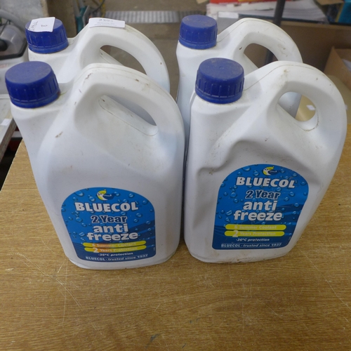 2392 - Four 2.5ltr bottles of anti-freeze