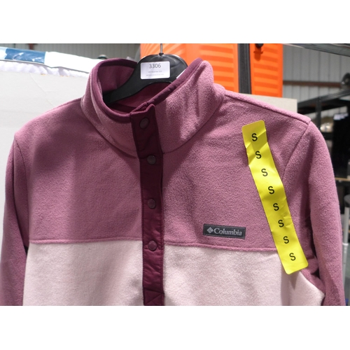 3306 - Women's Columbia Two-Tone Pink Fleece - size S * this lot is subject to VAT