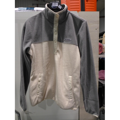 3307 - Women's Columbia Grey and Cream Fleece - size M * this lot is subject to VAT