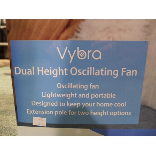 3327 - Vybra Oscillator Dual  Height Fan - model no -Vs001-Cf        (309-95)   * This lot is subject to va... 