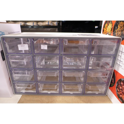 3337 - Sysmax mini 16 Drawer Multi box - Damaged (309-144)   * This lot is subject to vat