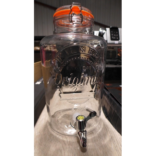 3348 - Kilner Drink Dispenser 8L   (309-75)   * This lot is subject to vat