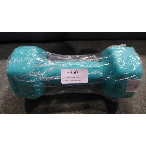 3360 - Lole Yoga Mat & 4kg Dumbbell   (309-191)   * This lot is subject to vat