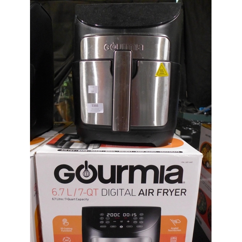 3366 - Gourmia Air Fryer 7Qt    (309-68)   * This lot is subject to vat