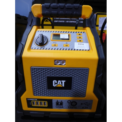 3374 - Cat Jump Starter 1200 Amp Model: cj1000Dxt   (309-104)   * This lot is subject to vat