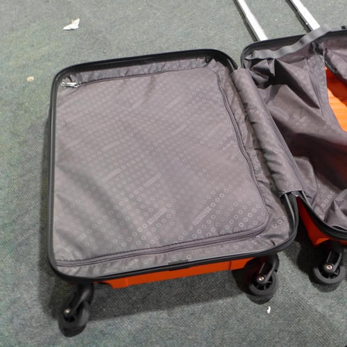 3023 - American tourister Jetdriver 55cm 4 Wheel Spinner Orange suitcase  (309-23)   * This lot is subject ... 