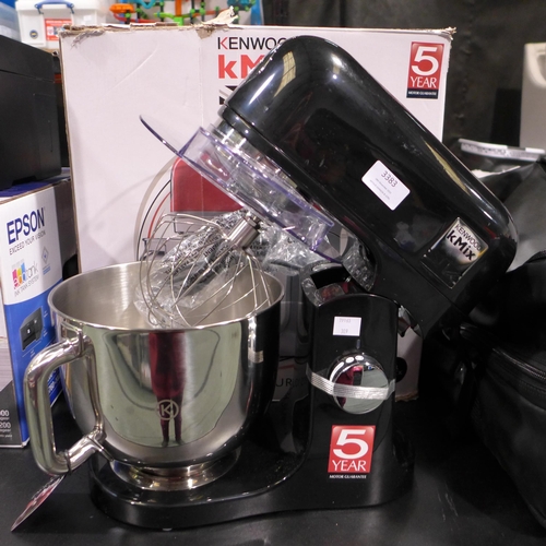 3383 - Kenwood Black Kmix Standmixer - model no - Bkmx750Ab  , Original RRP £199.99 + vat                  ... 