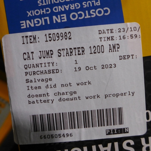 3392 - Cat Jump Starter 1200 amp - Model cj1000Dxt   (309-371)   * This lot is subject to vat