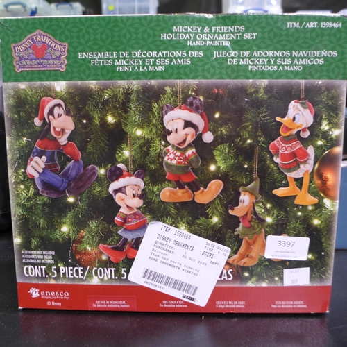 3397 - Disney Ornaments   (309-373)   * This lot is subject to vat