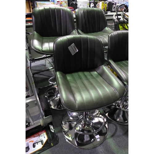 3422 - Two Bayside Grey Gas-Lift Bar Stools (309-323,324)   * This lot is subject to vat