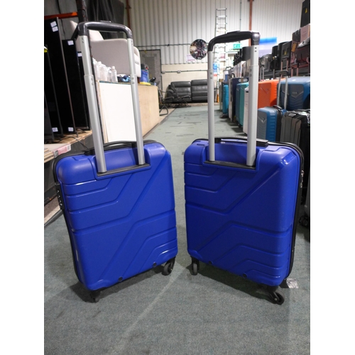 3429 - Two American Tourister 55cm Blue Suitcases (309-118,119)   * This lot is subject to vat