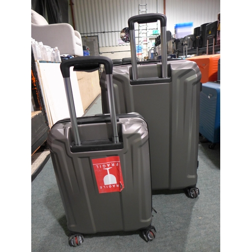 3430 - Samsonite Endure 2 piece Hardside Silver Suitcases, Original RRP £119.99 + vat   (309-122)   * This ... 