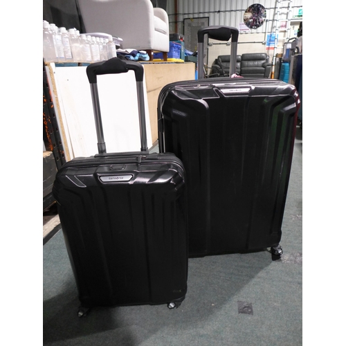 3431 - Samsonite Endure 2 piece Hardside Black Suitcases, Original RRP £119.99 + vat   (309-123)   * This l... 