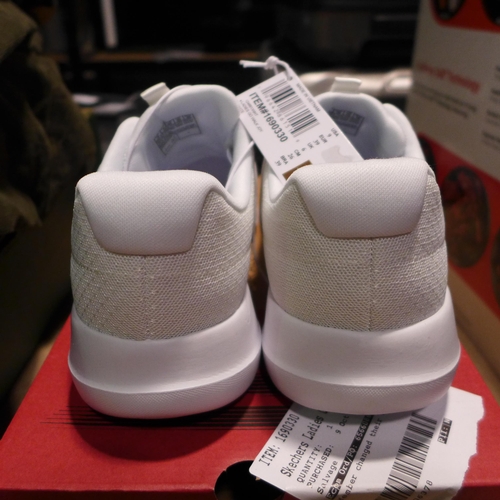 Ladies white outlet skechers uk