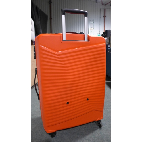 3433 - American Tourister Jetdriver 79cm 4 Wheel Spinner Orange Suitcase  (309-124)   * This lot is subject... 