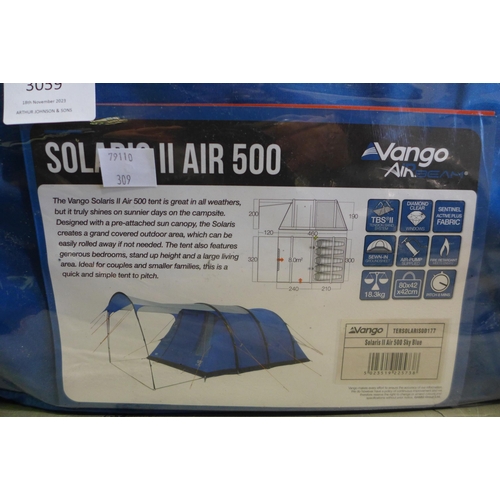 3059 - Vango Solaris Air 5 Person Tent  , Original RRP £399.99 + vat                                  (309-... 