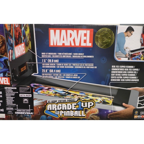 3087 - Arcade1Up Marvel Pinball Machine, Doesn't Power On. Original RRP £549.99 + vat    (309-352)   * This... 