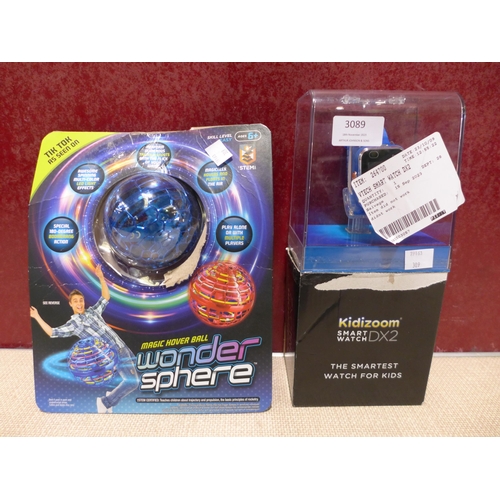 3089 - Vtech DX2 Smart Watch & Wonder Sphere Spinner Ball   (309-170,181)   * This lot is subject to vat