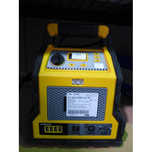 3489 - Cat Jump Starter 1200 amp  - model cj1000Dxt   (309-62)   * This lot is subject to vat