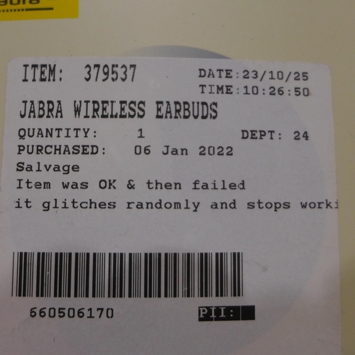 3109 - Jabra Wireless Elite3 Earbuds     (309-349)   * This lot is subject to vat