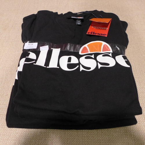 3114 - Four women's black Ellesse T-shirts - UK size 6 * this lot is subject to VAT