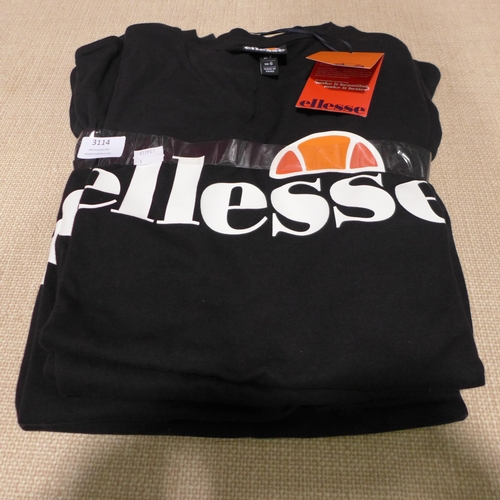 3115 - Five women's black Ellesse T-shirts - UK size 6  * this lot is subject to VAT