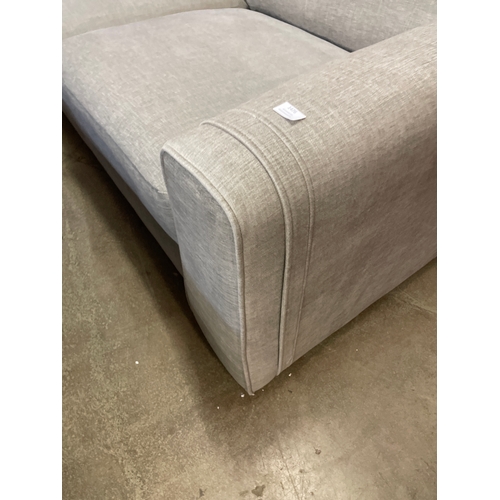 1476 - A grey upholstered three seater sofa RRP £999